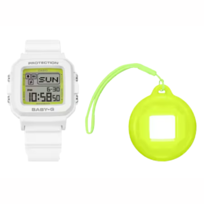 Casio Baby-G + PLUS Series BGD-10K-7 White Resin Band Women Sports Watch